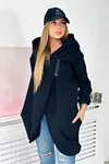 Women's Plus Size Casual Zipper Hooded Design Sports Fleece Sweatshirt Zipper Jacket