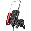 Cooling Motorcycle Phone Mount with USB/TYPE-C Charging Port Motorcycle Phone Holder 360 Rotation Cellphone Cradle Adjustable for 5.4-7.8 Inch Smartphone (Handlebar)