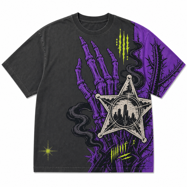 Skeleton Hand Cotton T-Shirt