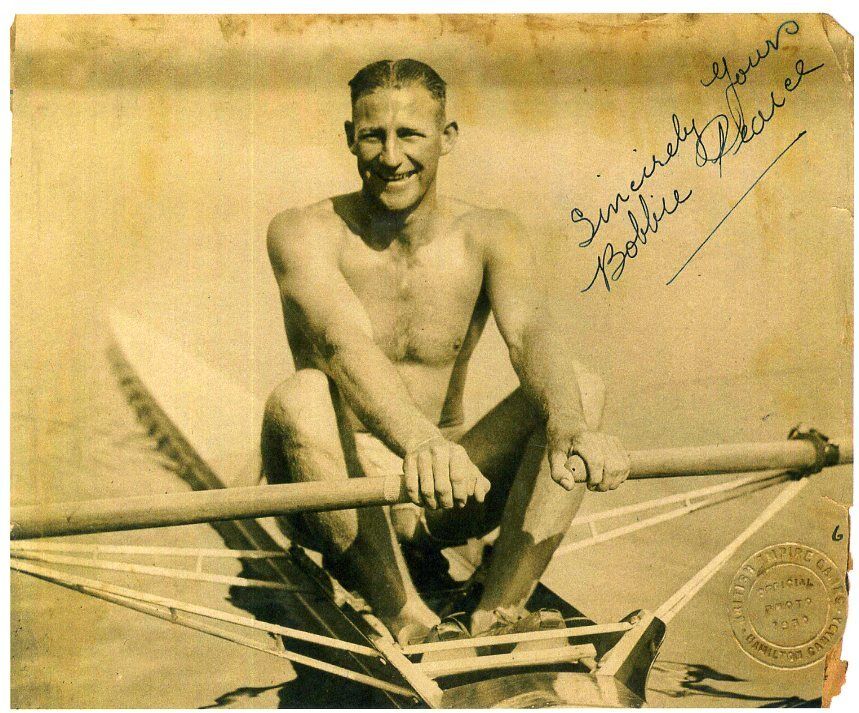 BOBBY PEARCE Signed Photo Poster paintinggraph - OLYMPICS Rowing Champion 1928 & 1932 preprint