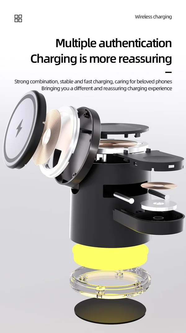Magnetic 3-in-1 Wireless Charger
