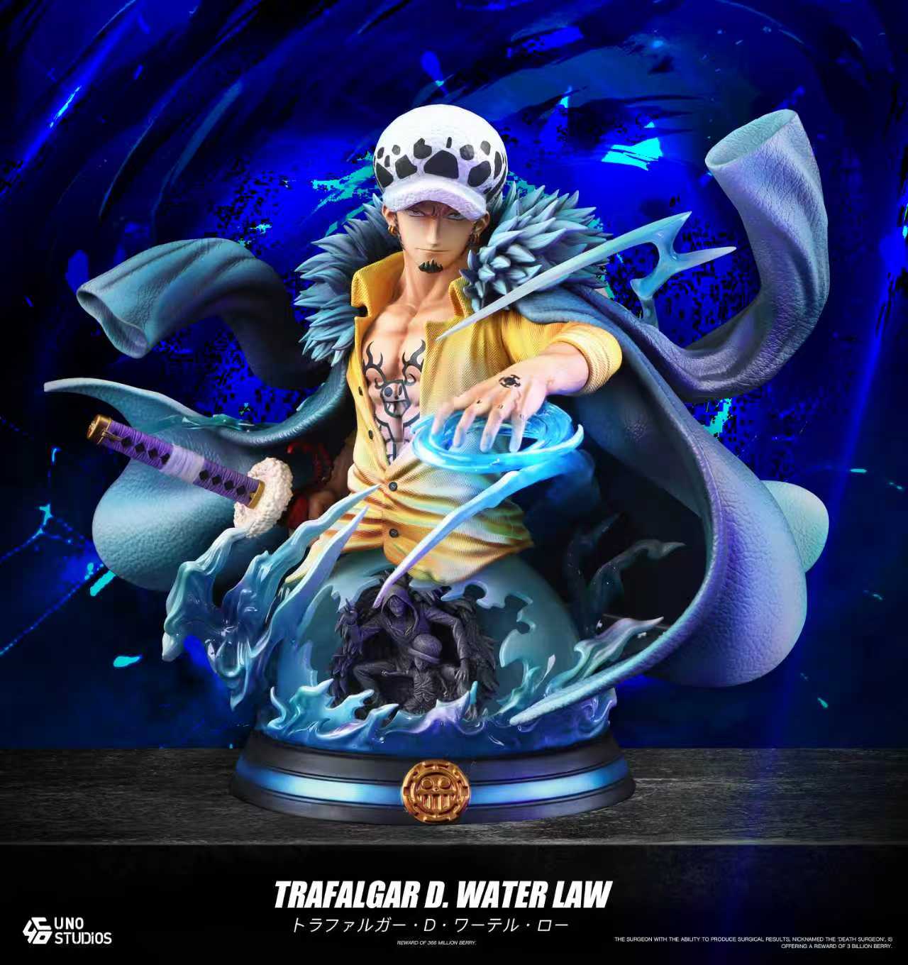 UNO Studio - 1/4 Scale Bust of Trafalgar D. Water Law Statue(GK)-