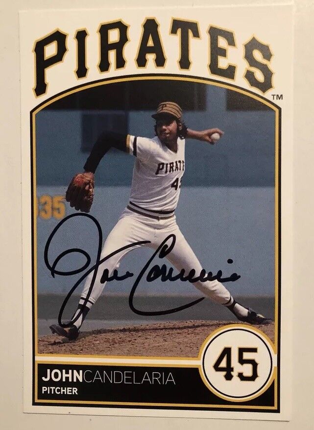 John Candelaria Hand SIGNED AUTOGRAPHED PIttsburgh PIRATES Legend Photo Poster painting 4X6