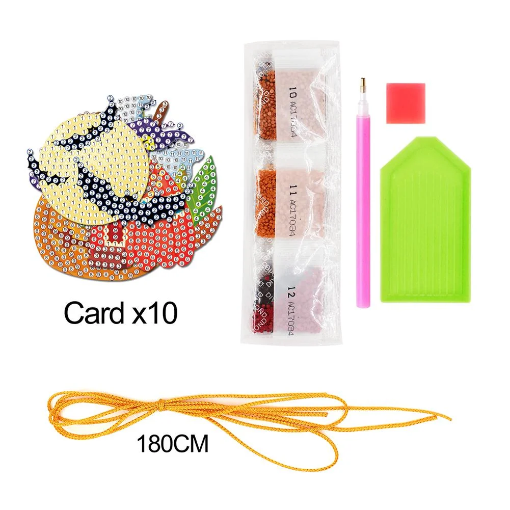 10pcs Halloween DIY Diamond Painting Pendant(Single Side)