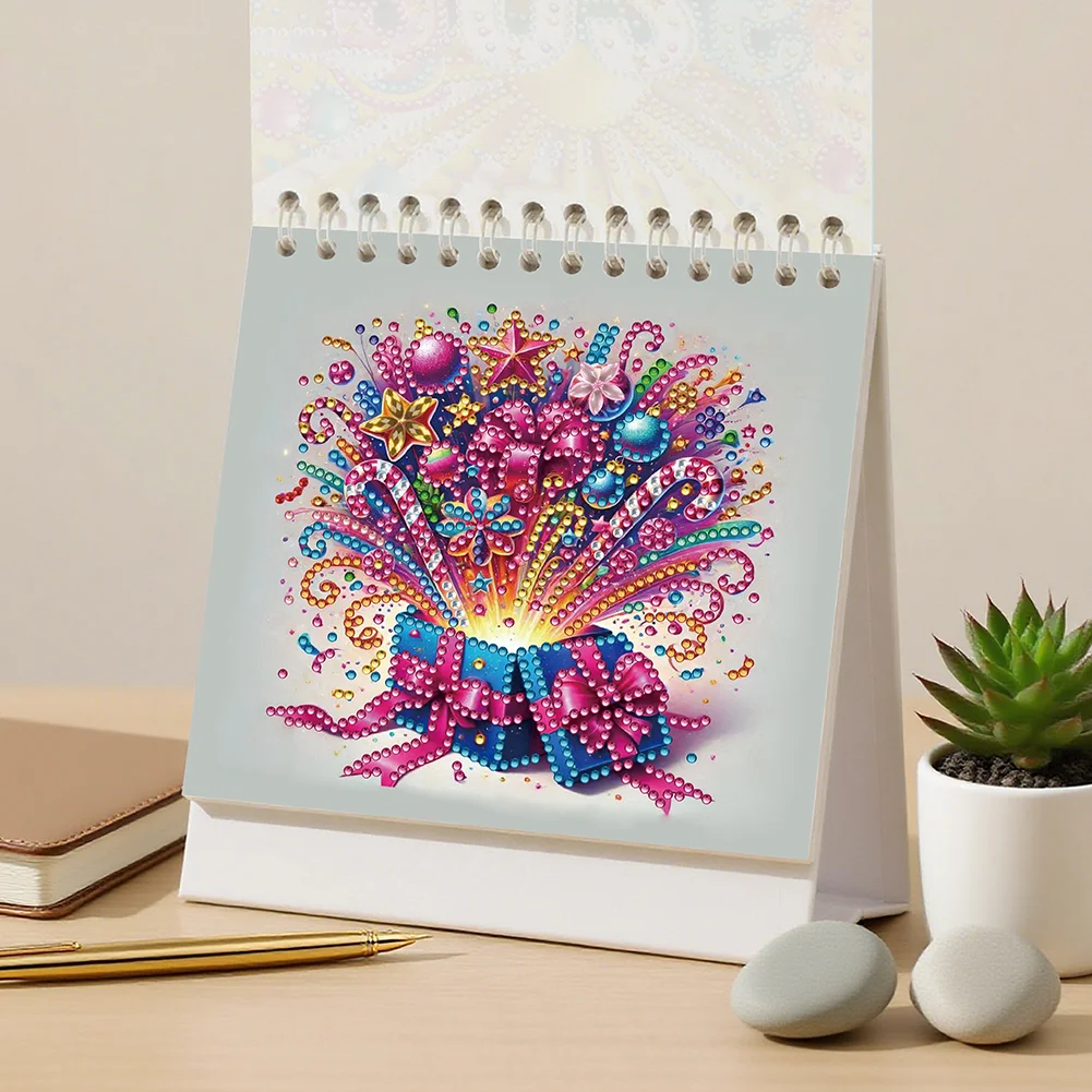 5D/DIY Diamond Painting Calendar Kit Partial Drill Diamond Art Paper Calendar