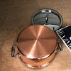 Copper Hammered 316 Stainless Steel Large Capacity Nonstick Pan--with Triple Coated Ultra Nonstick Surface for Even Heating, Oven, Stovetop & Dishwasher Safe