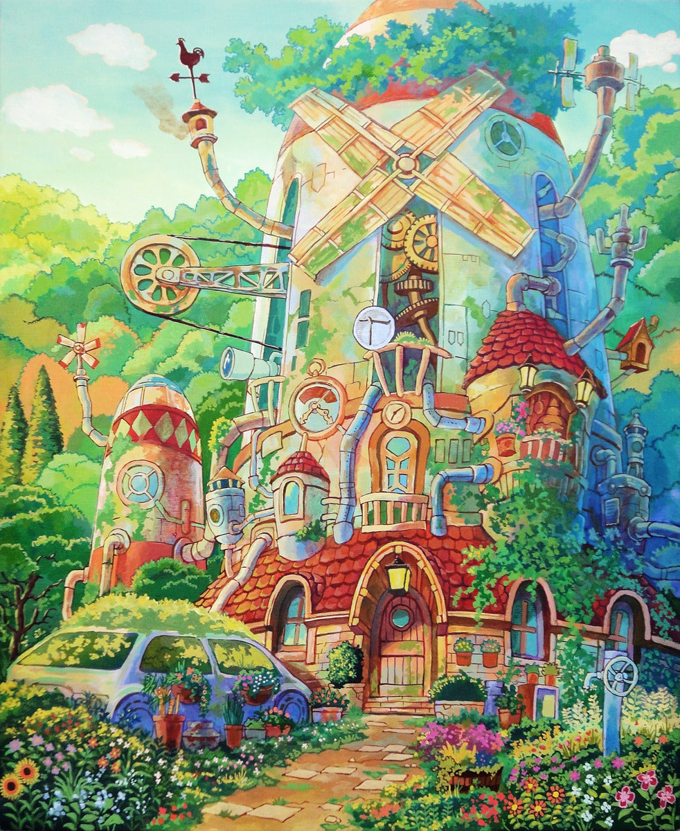 Fairy Scenery House Hut 40*50CM(Canvas) Full Round Drill Diamond Painting gbfke