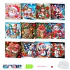 12Pcs Weihnachten - 5d DIY Handwerk Grußkarte