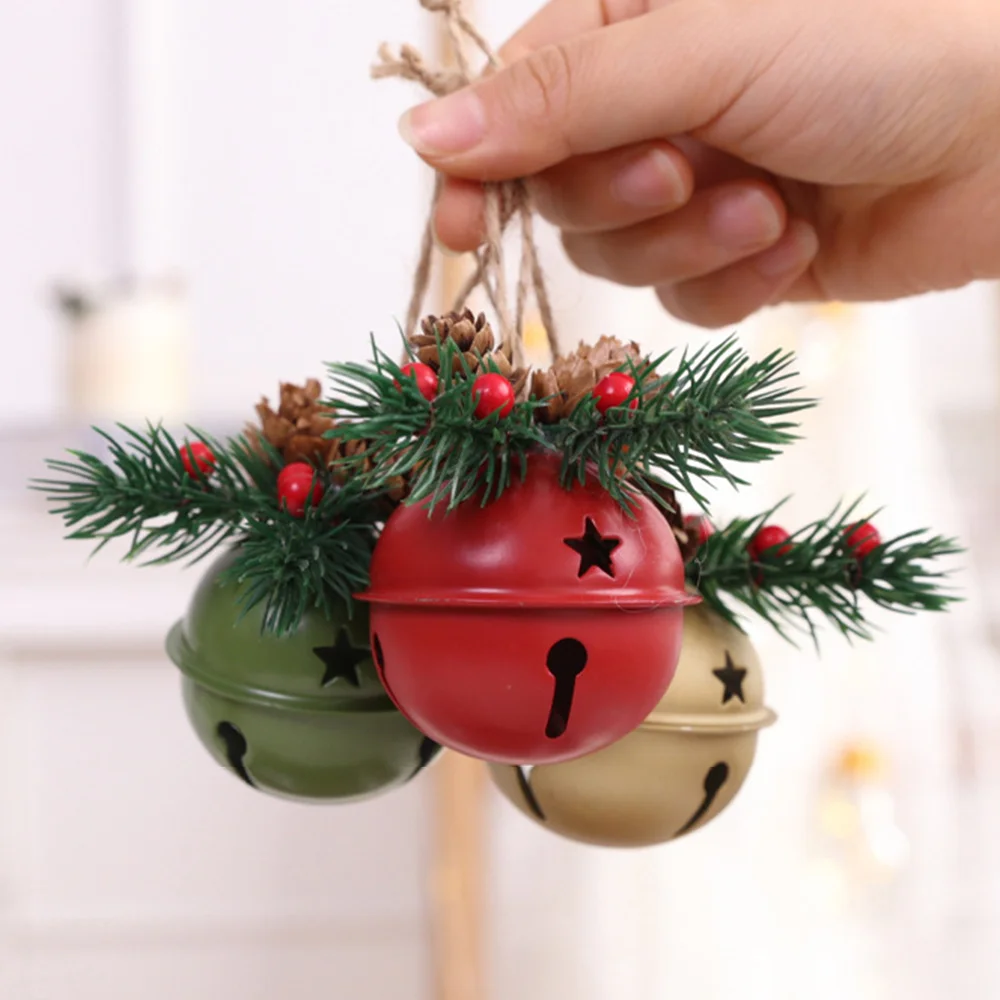 New Christmas bell small pendant home window ornaments