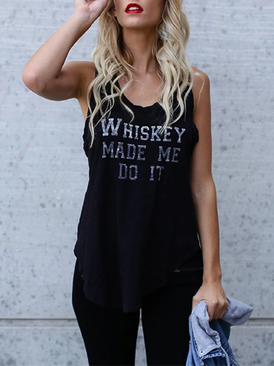 Whiskey Made Me Do It Tank Top