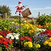 Christmas Santa Solar Kettle Lights Solar Watering Can Lights Outdoor Decoration