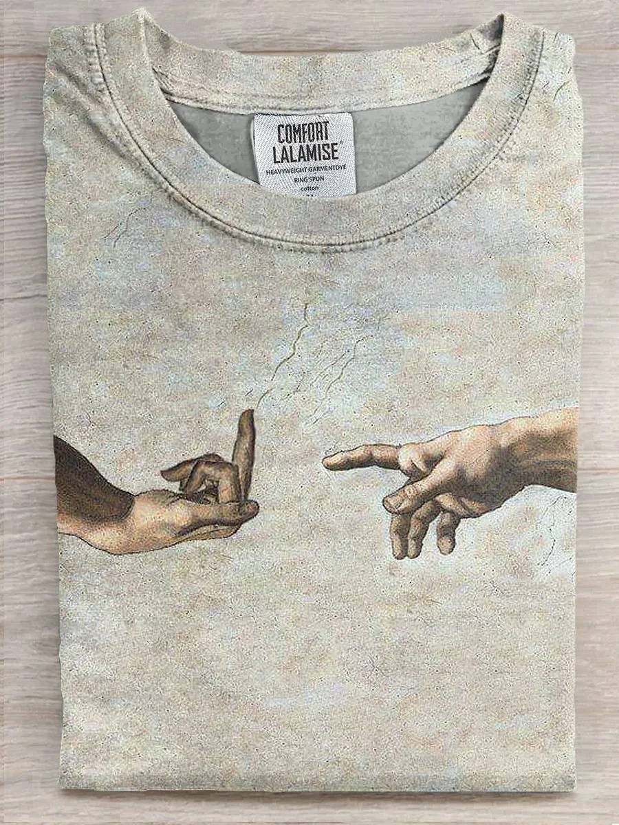 Eagerlys  Middle Finger To Hand Art Print T-shirt Eagerlys