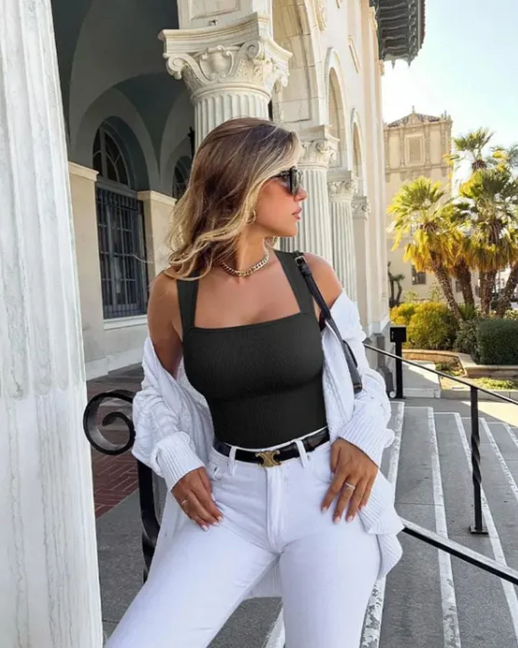 🎁LAST DAY 49% OFF-Sleeveless Tummy Control Tank Tops Bodysuits💖
