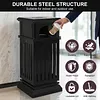 [US Local Warehouse] Commercial Trash Can with Removable Inner Bucket & Lid Side Opening Waste Bin for Garage Backyard