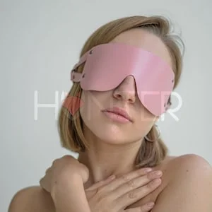 pornhint Pornhint Face mask with leather strap, Blinding mask, Erotic mask, Bondage Blindfold, BDSM Mask, Genuine Leather Mask, Sexy Leather Mask, Eye Mask