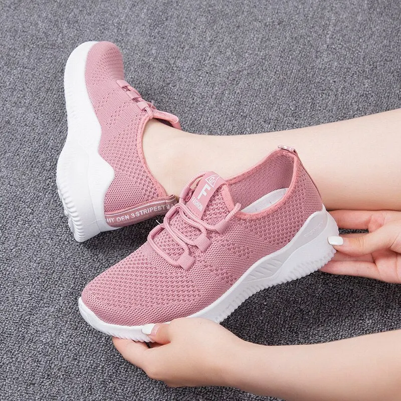 2021 Women Running Shoes Trainers Sport Shoes Outdoor Walkng Jogging Trainers Athletic Shoes Female Sneakers women shoes flats