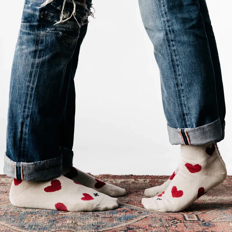 Valentine's Day Unisex Heart Shape Cotton Socks