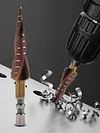 M35 HSS-Co Cobalt Step Drill Bit 3-13mm 1/4 Inch Hex Spiral Groove Ladder Drill