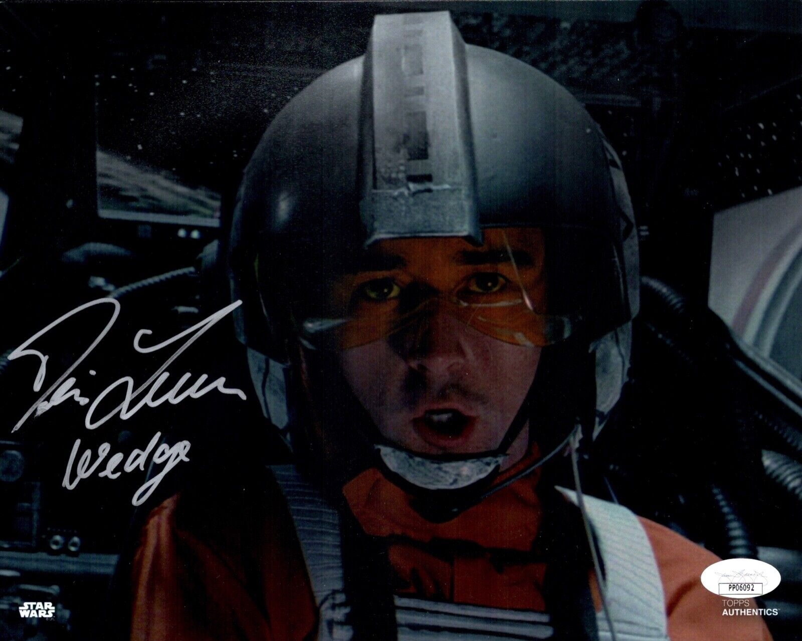 DENIS LAWSON Signed 8x10 Star Wars A NEW HOPE WEDGE ANTILLES Photo Poster painting JSA COA