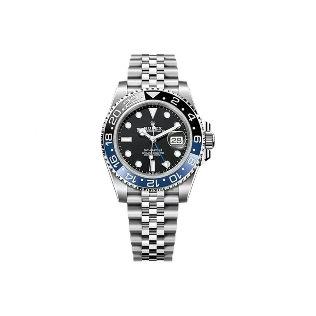 CLEAN廠 ROLEX勞力士 格林尼治II型 自動機械機芯 40mm 黑色錶盤 蝙蝠俠 M126710GMR-0002
