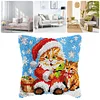 Christmas Cat-DIY Latch Hook Rug Pillowcase Kits 43*43cm tapestrymarket