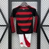 25/26 Kids Flamengo Long Sleeves Soccer Jersey Home