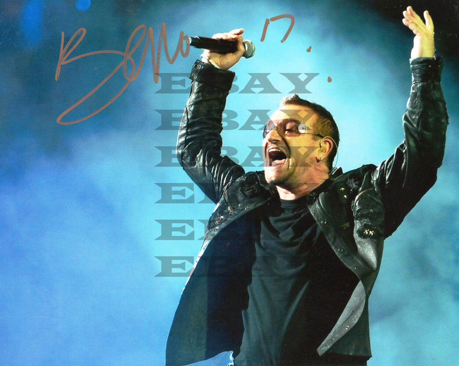 BONO U2 Singer Autographed signed 8x10 Photo Poster painting Reprint