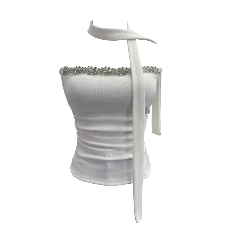 Nigikala Nigikala Shooting Around The Neck Fluttering Heavy Industry Nail Drill Chest Sleeveless Top With Chest Pad Short Cash Folding Vest 9198