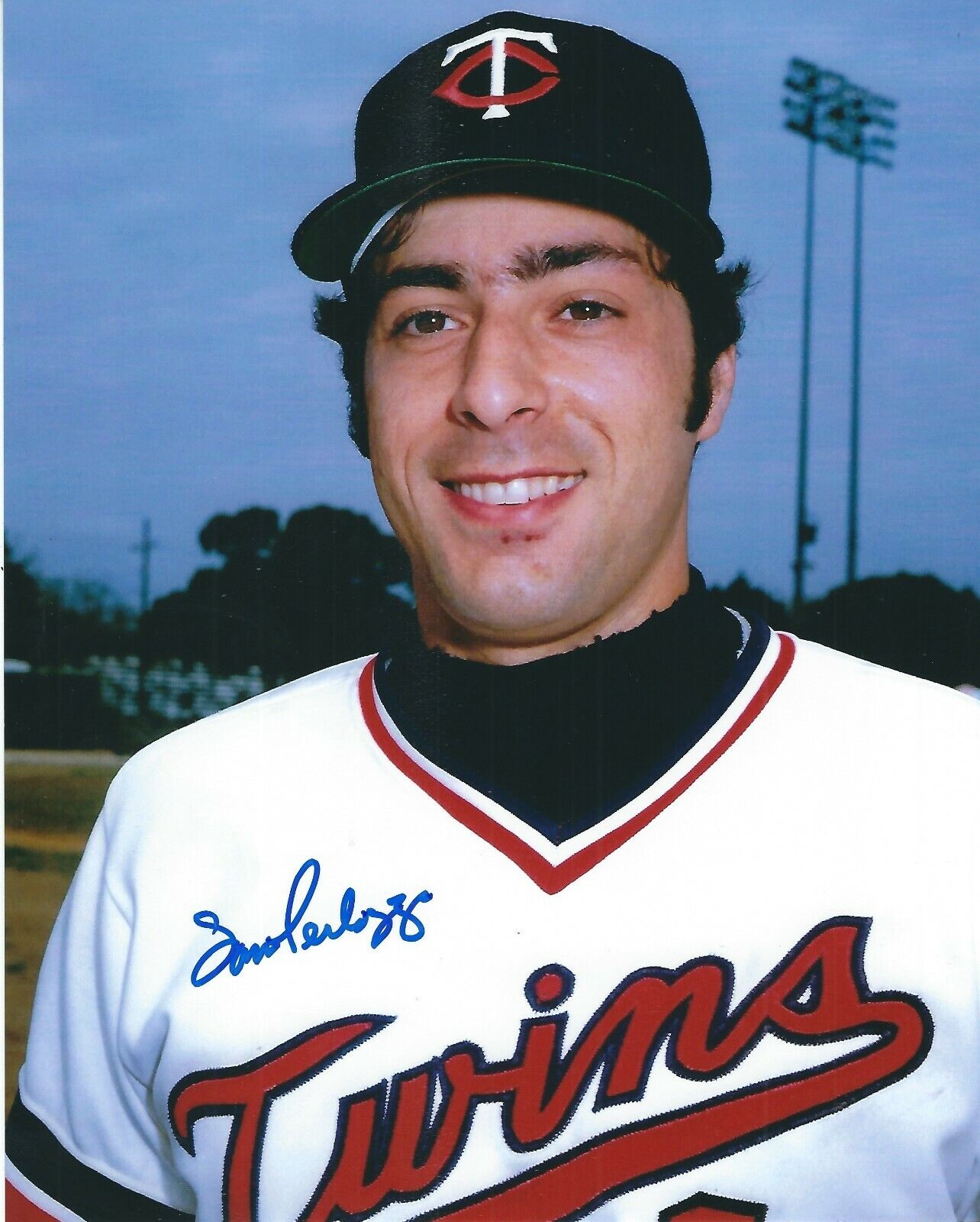 Autographed SAM PERLOZZO Minnesota Twins 8x10 Photo Poster painting- COA