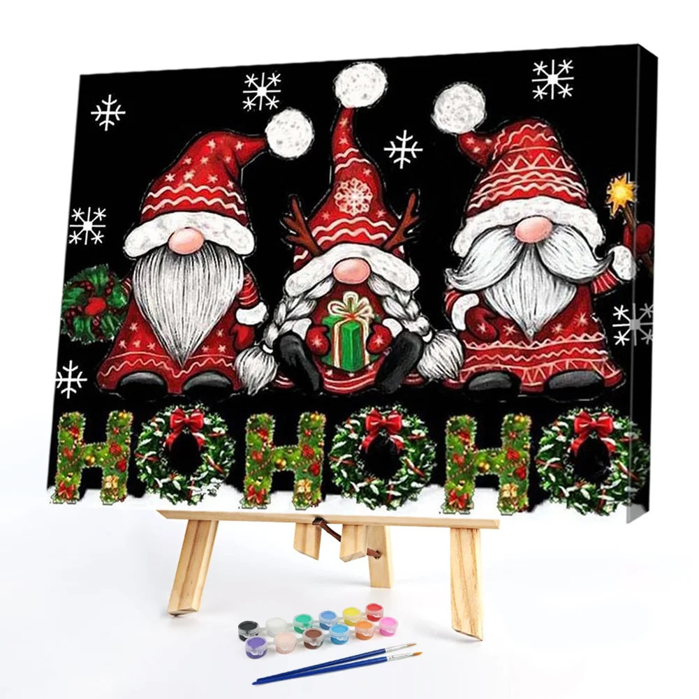 Christmas Gnomes - Paint By Numbers(50*40CM)