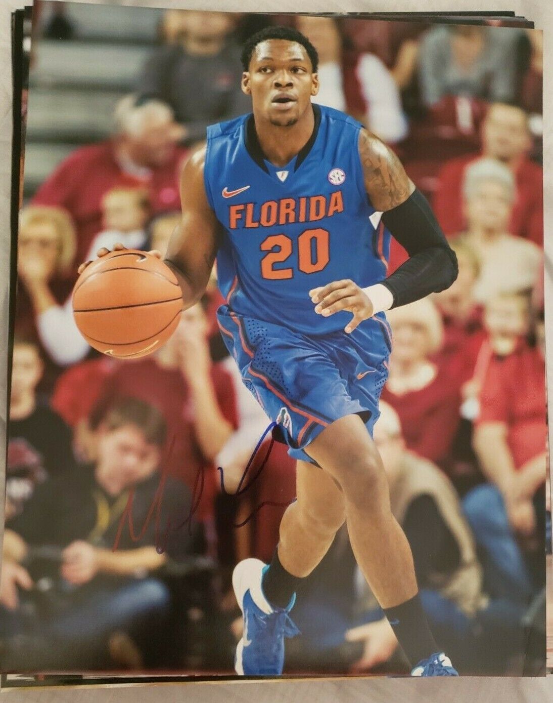 MICHAEL FRAZIER II FLORIDA GATORS SIGNED AUTOGRAPHED 8X10 Photo Poster painting W/COA