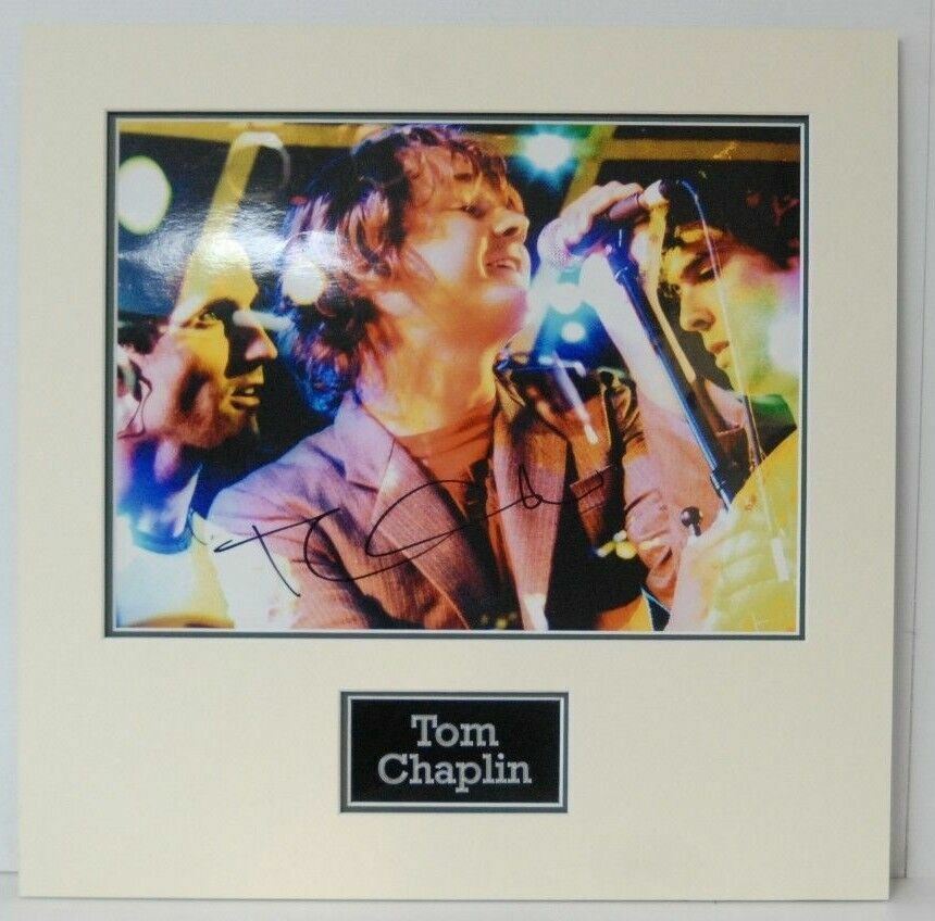 Tom Chaplin SIGNED 16X12 Mounted Photo Poster painting KEANE Genuine Signature AFTAL COA