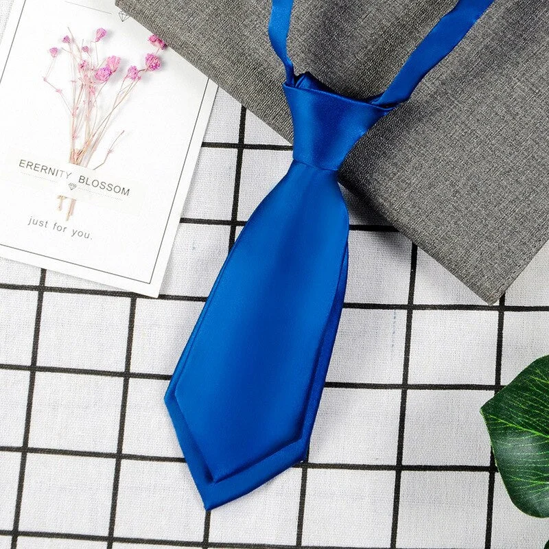 Necktie Polyester Men's Women's Shirts Student School Uniform Career Simple Double Layer Short Small Tie Classic Trendy Gifts