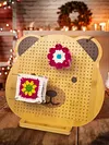 9.3 Inch Bamboo Crochet Blocking Board Bear Blocking Board for Crochet Projects