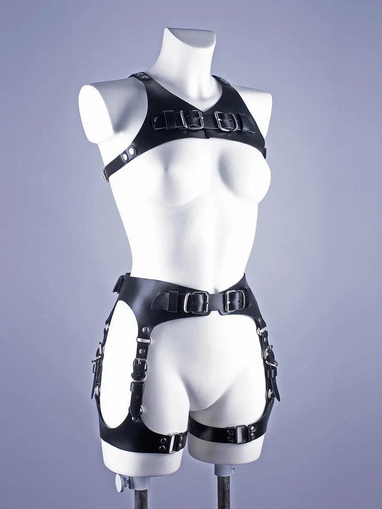 pornhint Pornhint Body harness, Harness for women, Leather harness, Chest harness, Thigh harness, bdsm harness, Lingerie harness, Thigh Garters, MATURE leather body harnesses for women
