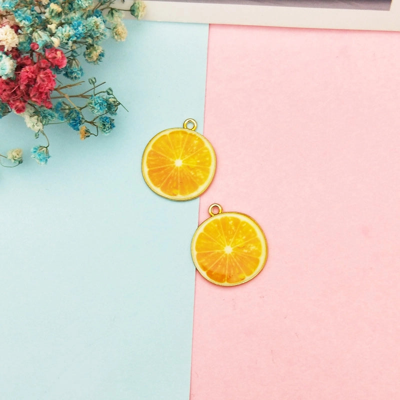 10 PCS/Package 19*26mm Metal Fruit Pendant Jewelry Accessories