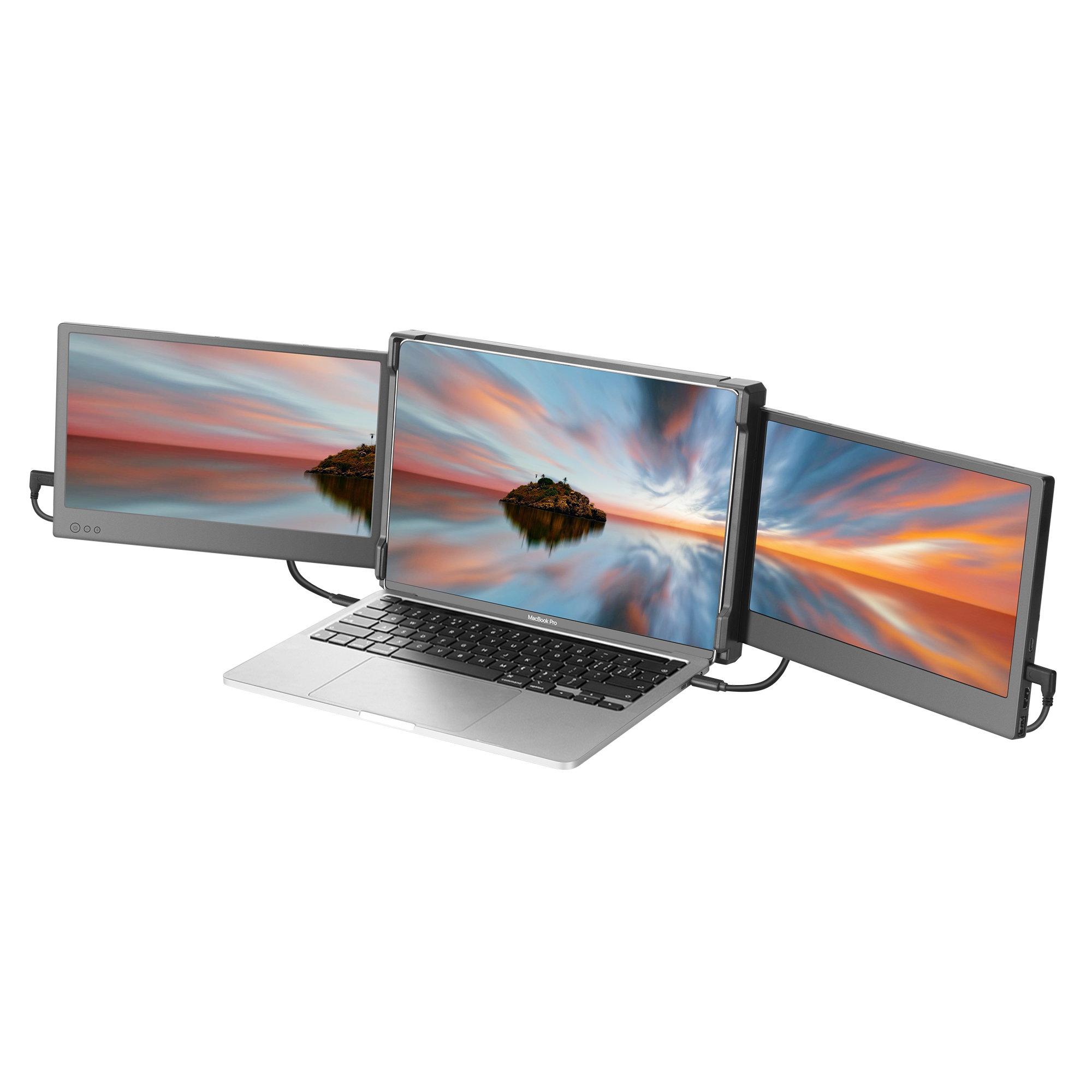 The Ofiyaa Tritriple Screen Promptly Add Two Screens To Any Laptop