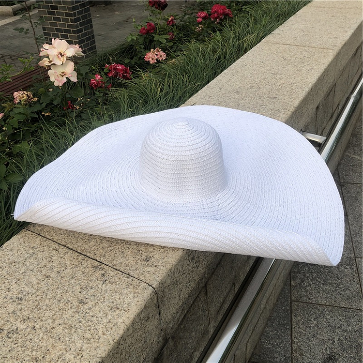 Oversized Straw Beach Vacation Sun Hat