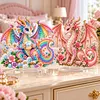 (Dragon)DIY Pearl Diamond Painting Acrylic Stand, Double-Sided Printed Tabletop Decoration, Special Shaped Diamond Art Craft Kit for Home Decor