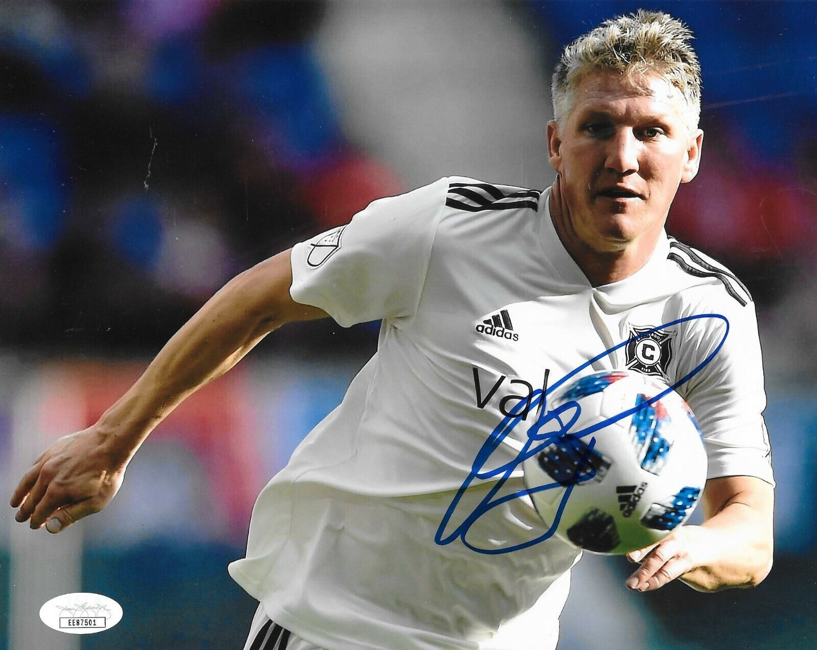 Bastian Schweinsteiger Germany Bayern signed Chicago Fire 8x10 Photo Poster painting MLS JSA