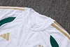 Joyfball 2026/2027 Kids Size Italy Long Zipped Jacket White Soccer Jersey