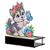 Diamond Painting Puppy Butterfly Candle Holder for Aromatherapy Art Crafts