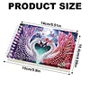 2 Pack Swan DIY Diamond Art Spiral Notebook Kit 80 Pages No Lines