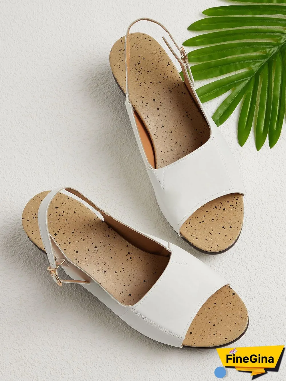 Retro Solid Simple Open Toe Chunky Heel Sandals