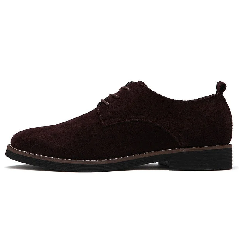 Fashion Men's Leather Shoes Classic Luxury Business Casual Formal Oxfords Shoes For Men Moccasin High Quality Suede Dress Shoes