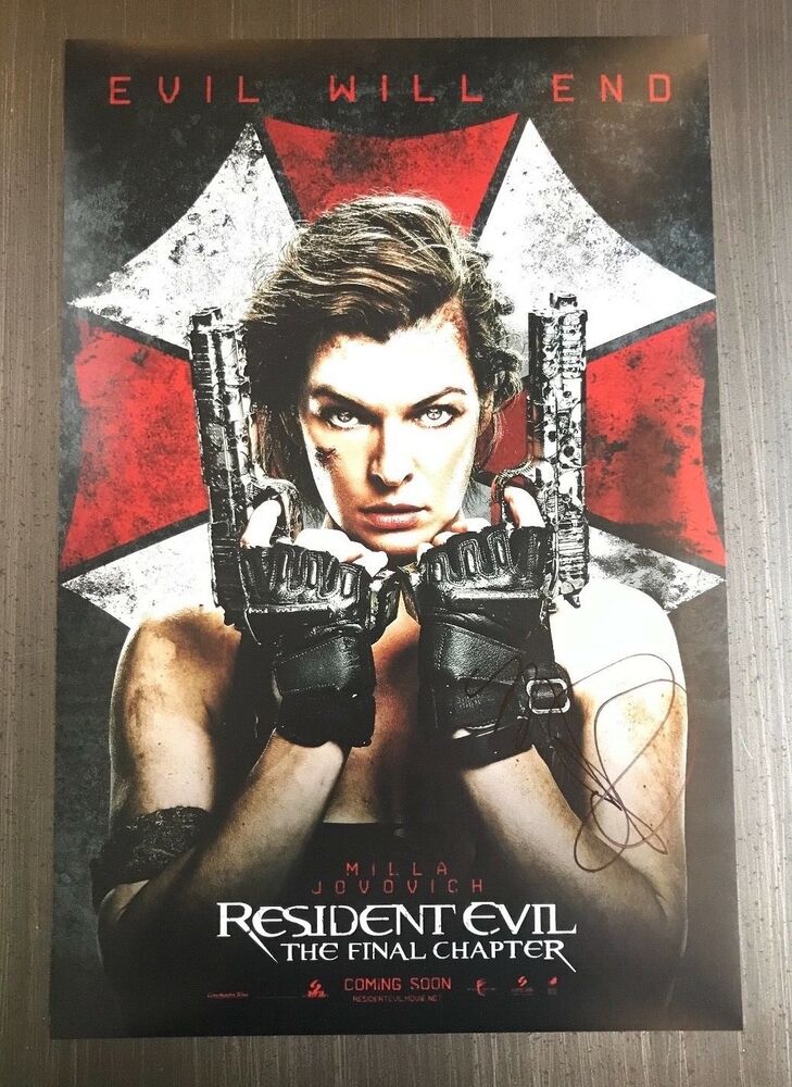 * MILLA JOVOVICH * signed autographed 12x18 poster Photo Poster painting * RESIDENT EVIL * 2