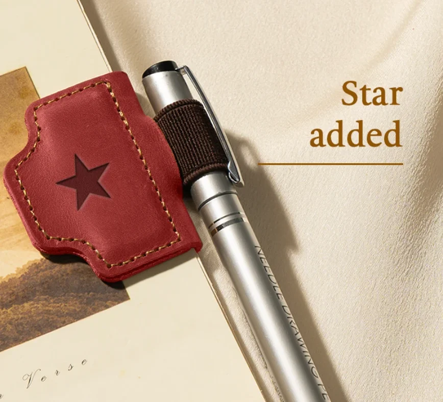 BygoneMark - LAST DAY 70% OFF - Personalized Magnetic Leather Pen Holder Bookmark