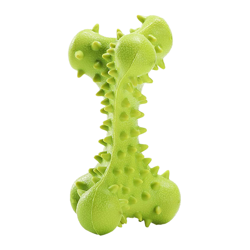

Bone Pet Dog Puppy Rubber Dental Teeth Cleaning Chewing Play Training Toys, 501 Original