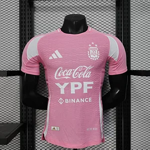 2025/2026 Player Version Argentina Training Jersey Pink Jersey 1:1 Thai Quality