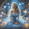 Diamond Painting -DIY Round Drill Cinderella(40x40cm)